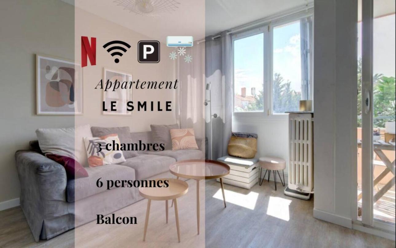 Le Smile - 3 Bedrooms - 8Pers - Parking - Centre Gare มงต์เปอลิเยร์ ภายนอก รูปภาพ